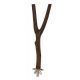 ZOOSHOP.ONLINE - Zoopreču internetveikals - Lakta putniem koka ar stiprinājumu 35 cm