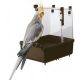 ZOOSHOP.ONLINE - Интернет-магазин зоотоваров - Подвесная купалка для больших и средних птиц Ferplast 23,5 x 15,5 x 24 см