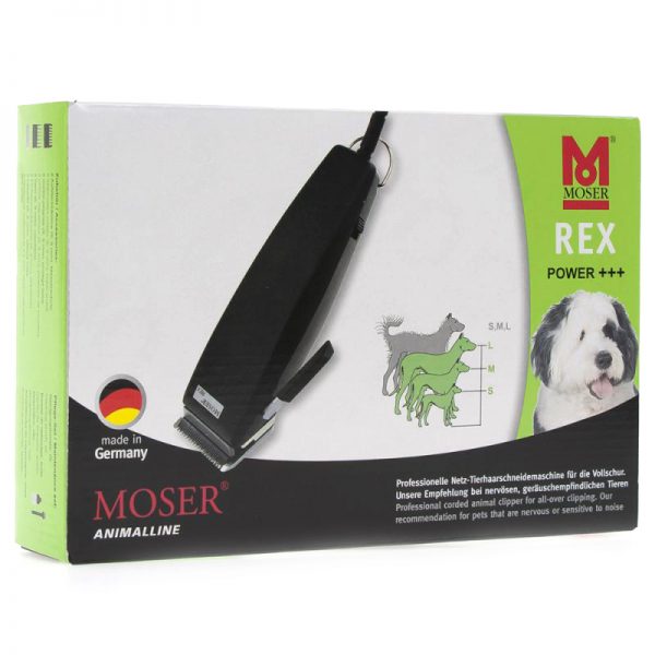 ZOOSHOP.ONLINE - mājdzīvnieku preces - Moser Rex suņu divu ātrumu cerpjamā mašīnīte