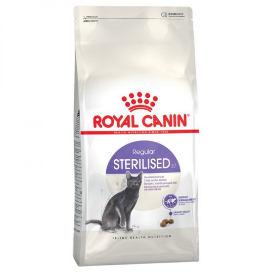 ZOOSHOP.ONLINE - Tiešsaistes Mājdzīvnieku Veikals - Royal Canin Sterilised 37 sausā kaķu barība 10 kg
