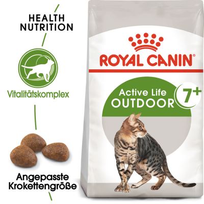 ZOOSHOP.ONLINE - Tiešsaistes Mājdzīvnieku Veikals - Royal Canin Outdoor 7+ sausā kaķu barība 10 kg