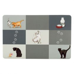 ZOOSHOP.ONLINE - Tiešsaistes Mājdzīvnieku Veikals - Trixie paklājiņš zem bļodas šaha galdiņa stilā