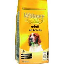ZOOSHOP.ONLINE - Tiešsaistes Mājdzīvnieku Veikals - Sausā barība visu šķirņu suņiem WILLOWY Gold Dog Adult All Breeds 15 kg