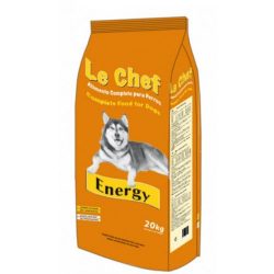 ZOOSHOP.ONLINE - Tiešsaistes Mājdzīvnieku Veikals - Sausā barība aktīviem pieaugušiem suņiem LE CHEF Energy Dog Adult 20 kg