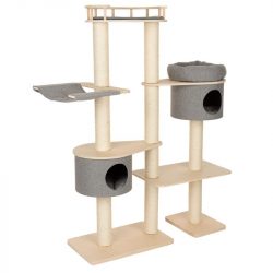 ZOOSHOP.ONLINE - Tiešsaistes Mājdzīvnieku Veikals - Домик для кошек из дерева Modern Living Ferrara серый 162 см