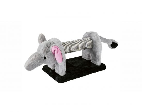 ZOOSHOP.ONLINE - Tiešsaistes Mājdzīvnieku Veikals - Игрушка для кошек с погремушкой, из сизаля и плюша. Слон