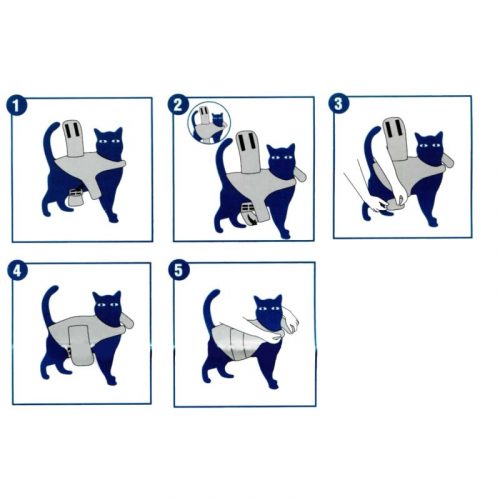 ZOOSHOP.ONLINE - Tiešsaistes Mājdzīvnieku Veikals - Успокаивающий жилет для кошек до 4 кг / 22 - 33 см