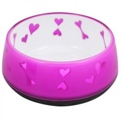 ZOOSHOP.ONLINE - Tiešsaistes Mājdzīvnieku Veikals - Dog Love Bowl миска для собак и кошек 600 мл розовая