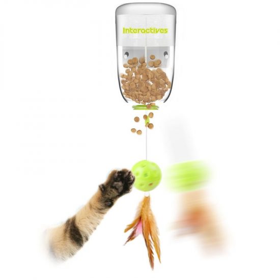 ZOOSHOP.ONLINE - mājdzīvnieku preces - Interaktīva kaķu rotaļlieta našķiem, piestiprinās pie galda malas
