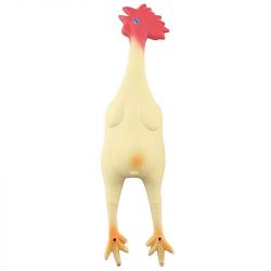 ZOOSHOP.ONLINE - Tiešsaistes Mājdzīvnieku Veikals - Игрушка для собак курица из латекса с пищалкой 42 см