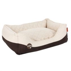 ZOOSHOP.ONLINE - Tiešsaistes Mājdzīvnieku Veikals - Кровать для собак из искусственной кожи и шерсти 60 x 50 x 23 см