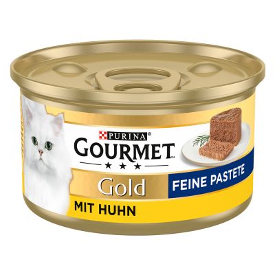 Gourmet Gold Feine konservi kaķiem, pastēte, vista 85 g