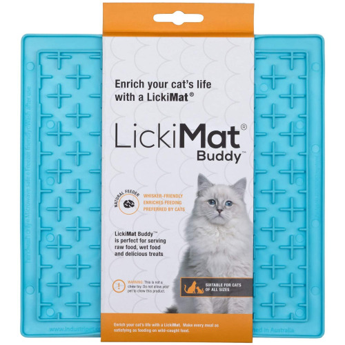 LickiMat Buddy anti-stresa silikona paklājiņš mitrai barībai, tirkīzs